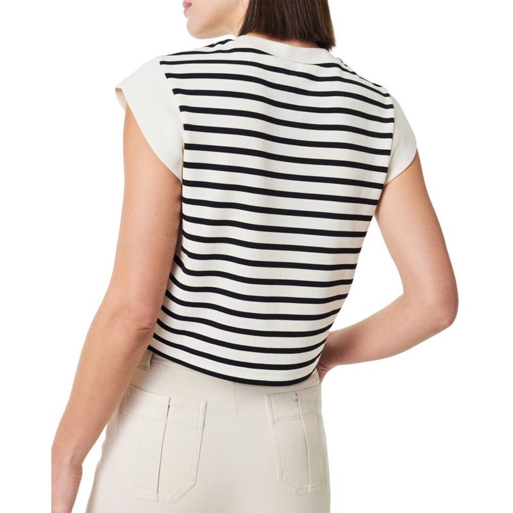 Spanx® Womens Airessentials Cap-Sleeve T-Shirt, White - Picture 2 of 3